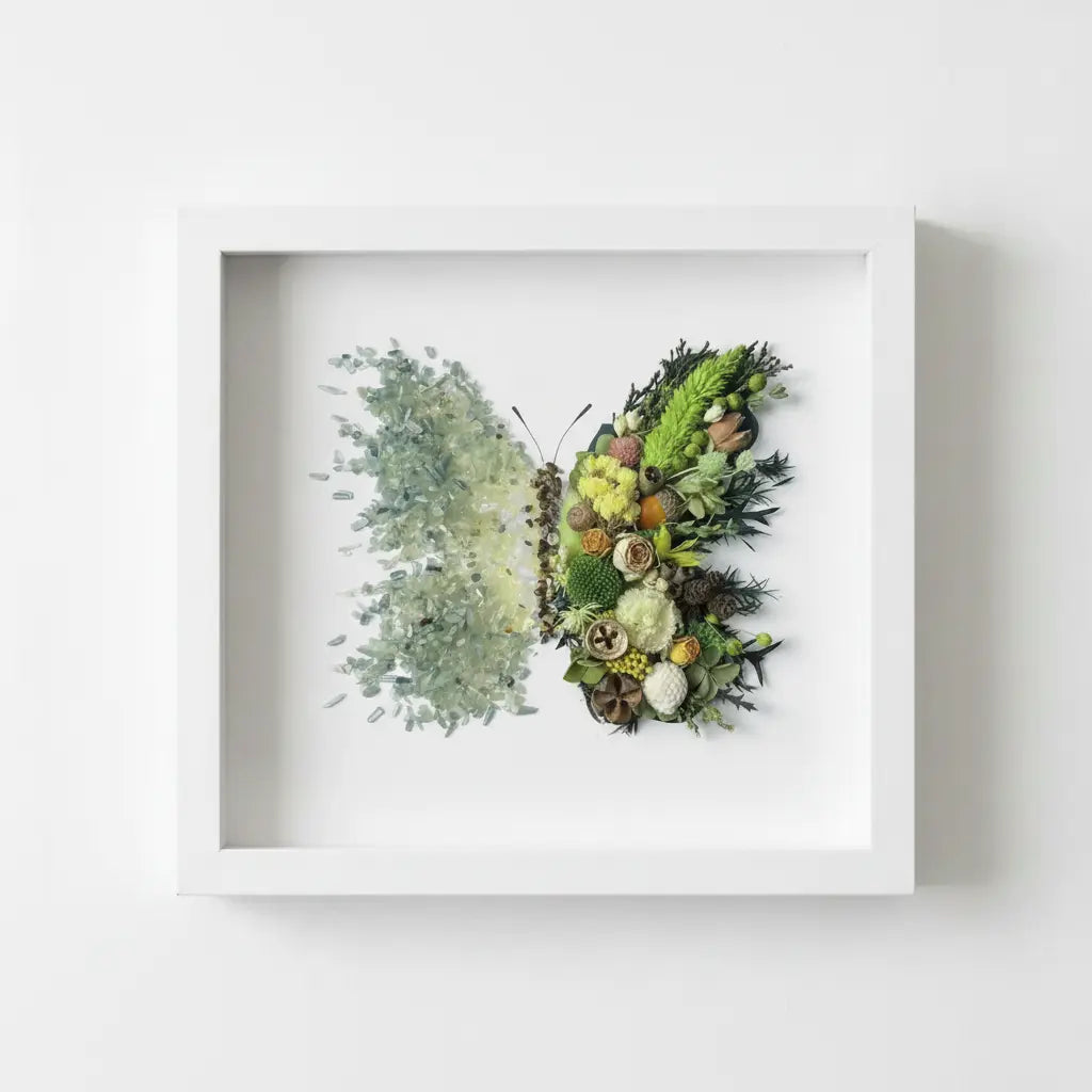 Butterfly Crystal & Dried Floral Shadow Box Kit