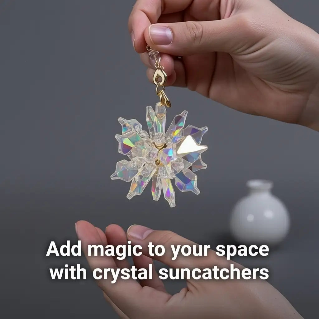 Crystal Aurora Suncatcher | Prism Rainbow Window Charm