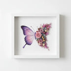 Butterfly Dried Floral Shadow Box Kit
