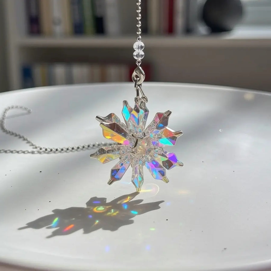 Crystal Aurora Suncatcher | Prism Rainbow Window Charm