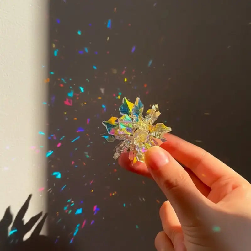 Crystal Aurora Suncatcher | Prism Rainbow Window Charm product photo 2