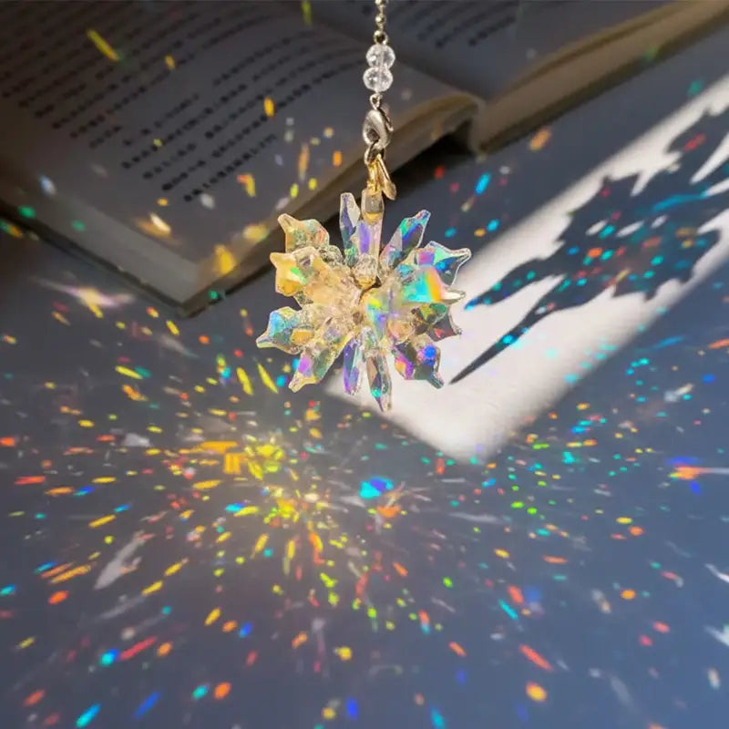 Crystal Aurora Suncatcher | Prism Rainbow Window Charm