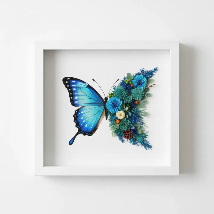 Butterfly Dried Floral Shadow Box Kit